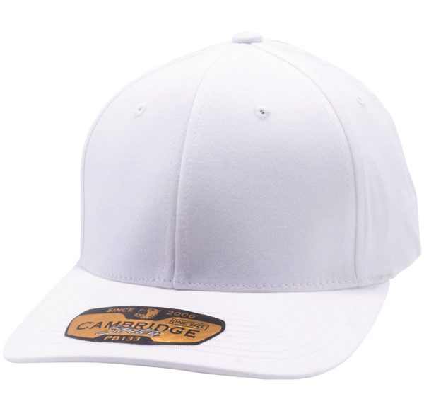 PB133 [WHITE] COMFORT FIT ONE SIZE BASEBALL CAPS Cheap