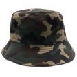 PB183 [G.CAMO] PLAIN WASHED COTTON FISHERMAN BUCKET HATS Online Sale