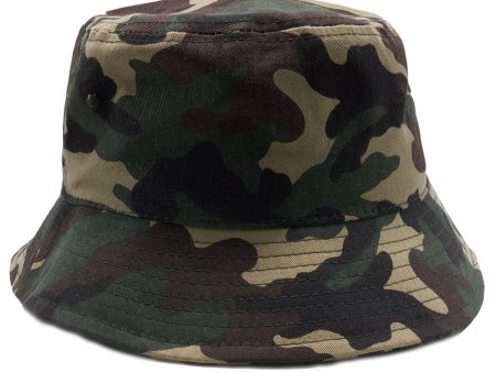 PB183 [G.CAMO] PLAIN WASHED COTTON FISHERMAN BUCKET HATS Online Sale