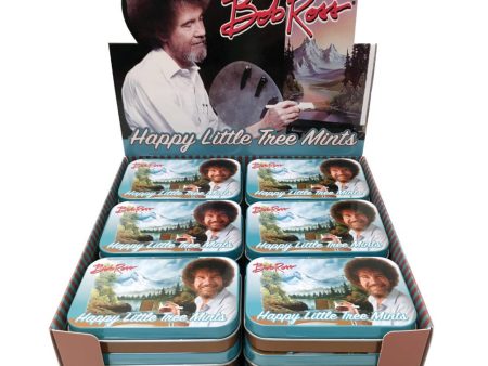 Bob Ross Happy Little Tree Mints Tin Candies, 18ct Discount