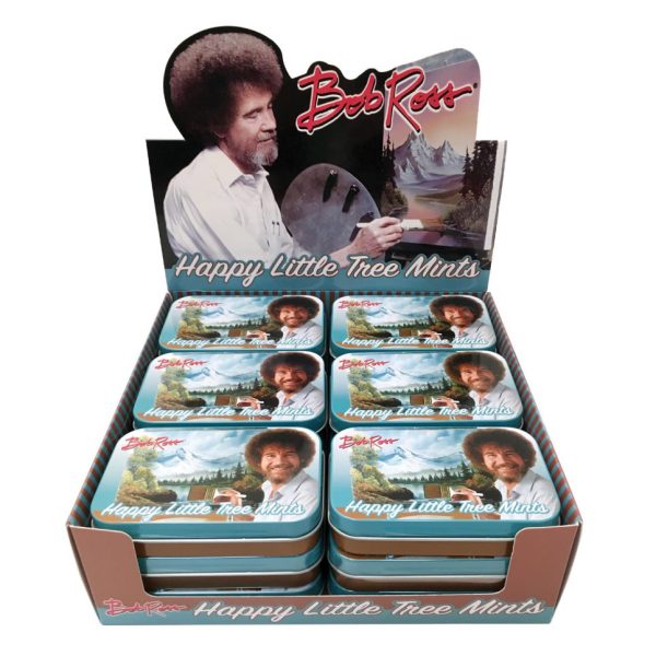 Bob Ross Happy Little Tree Mints Tin Candies, 18ct Discount