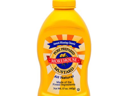 WHOLESALE MOREHOUSE MUSTARD SQUEEZE 17 OZ SOLD BY CASE Discount