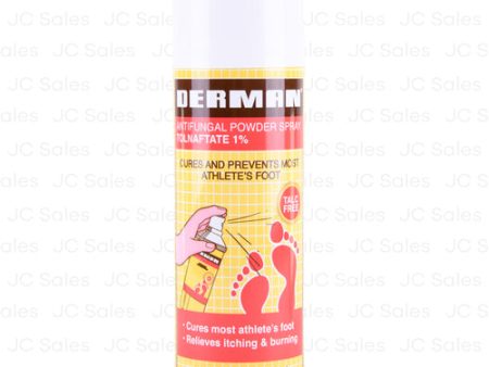 WHOLESALE DERMAN ANTIFUNGAL POWDER SPRAY 4.6 OZ SOLD BY CASE Discount