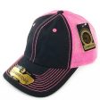 PB231 [BLACK N.PINK] UNSTRUCTURED DAD TRUCKER HAT Hot on Sale