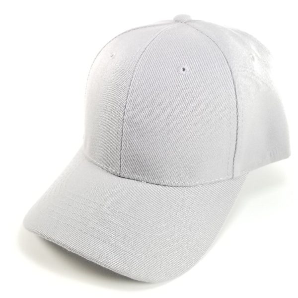 PB128 [L.GREY] HOOK AND LOOP BACKSTRAP WITH ACRYLIC CURVED CAPS Online Sale