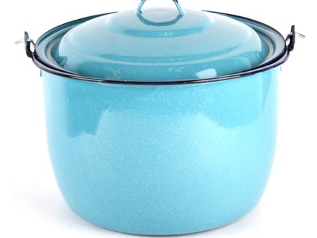 WHOLESALE CINSA ENAMEL STEEL CONVEX POT 10QT W LID #26 SOLD BY CASE Supply