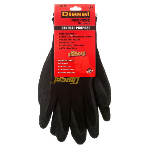 WHOLESALE DIESEL GLOVE LATEX W CRINKLE LG 1PAIR SOLD BY CASE Hot on Sale