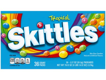 Skittles Tropical, 2.17oz 36ct Online now