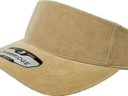 PB247 [KHAKI] CORDUROY SUN VISOR HATS Sale