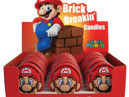 Nintendo Mario Brick Breaking Tin Candies, 0.8oz 18ct Cheap