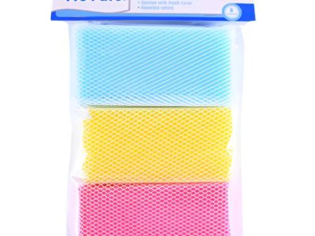 WHOLESALE NUVALU SPONGE SCRUBBER DELUXE 6PC SET IN POLYBAG SOLD BY CASE Online