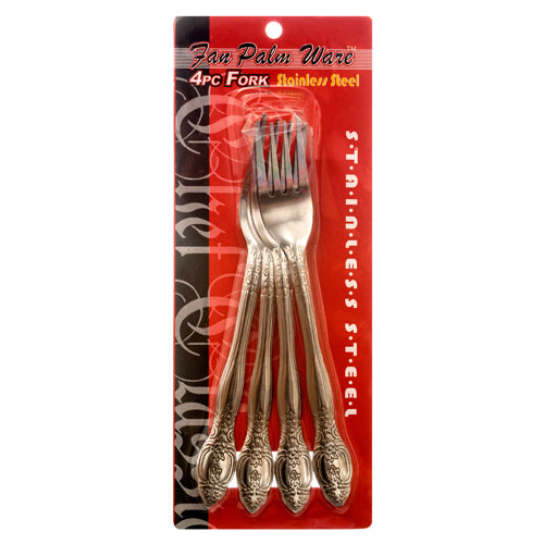 WHOLESALE FORK STAINLESS STEEL 4PC IN DBL BLISTER #J3003A SOLD BY CASE For Discount