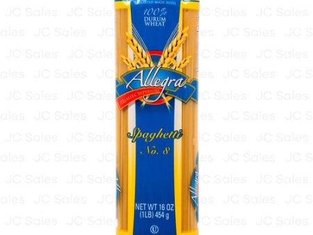 WHOLESALE ALLEGRA PASTA 16 OZ SPAGHETTI SOLD BY CASE Sale