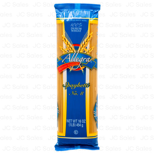 WHOLESALE ALLEGRA PASTA 16 OZ SPAGHETTI SOLD BY CASE Sale