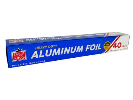 WHOLESALE TABLE KING ALUMINUM FOIL 40SQ.FT ULTRA DUTY SOLD BY CASE on Sale