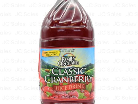 WHOLESALE FAMILY ORCHARD CRANBERRY DRINK128 OZ SOLD BY CASE Hot on Sale