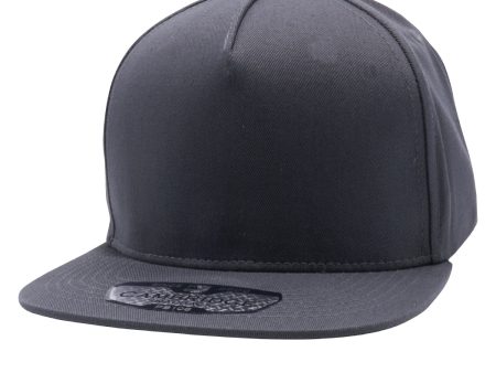 PB106 [CHARCOAL] 5 PANEL COTTON SNAPBACK HATS Supply