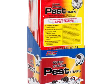 WHOLESALE PIC GLUE PEST TRAP 4PC FLAT SOLD BY CASE Hot on Sale