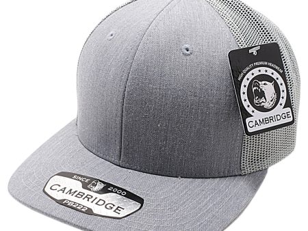 PB222H-H.GRAY-GRAY CAMBRIDGE TRUCKER HAT For Cheap