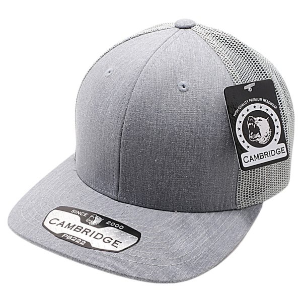 PB222H-H.GRAY-GRAY CAMBRIDGE TRUCKER HAT For Cheap