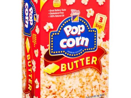 WHOLESALE GABRIELA POPCORN BUTTER 3PK 6.6Z SOLD BY CASE on Sale