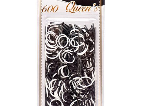 WHOLESALE HAIR RUBBER BAND BLACK & WHT CLR #JJ1133 SOLD BY CASE Online now