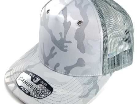 PB238 [L.GREY] CAMBRIDGE 5 PANEL SHINY CAMO TRUCKER Online Sale