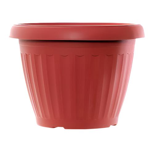 WHOLESALE NUVALU PLANTER ROUND 19.5  PLASTIC W TRAY SOLD BY CASE For Cheap