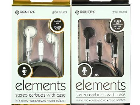 WHOLESALE STEREO EARBUDS W  MIC AND CASE ASST CLR SOLD BY CASE Cheap