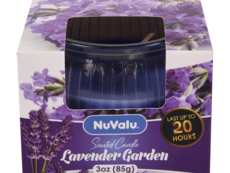 WHOLESALE NUVALU CANDLE TUMBLER 3 OZ LAVENDER GARDEN SOLD BY CASE Fashion