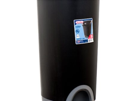 WHOLESALE STERILITE #1073 WASTEBASKET 12.6G BLACK STEP ON SOLD BY CASE Discount