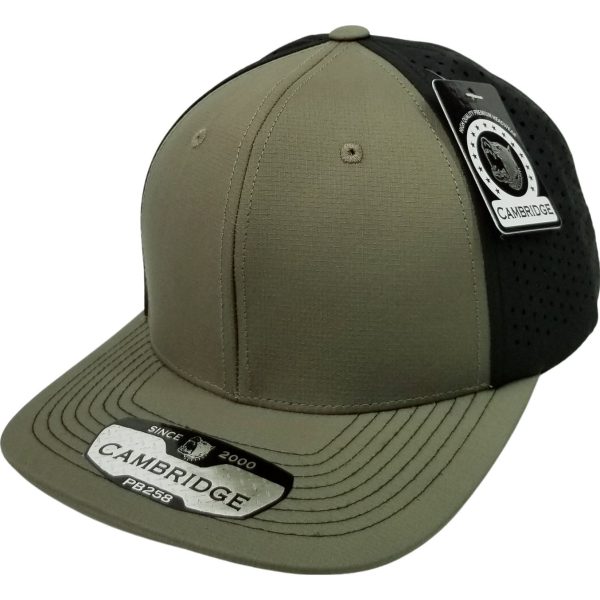 PB258 [OLIVE BLACK] PERFORATED SNAPBACK HATS Online Hot Sale