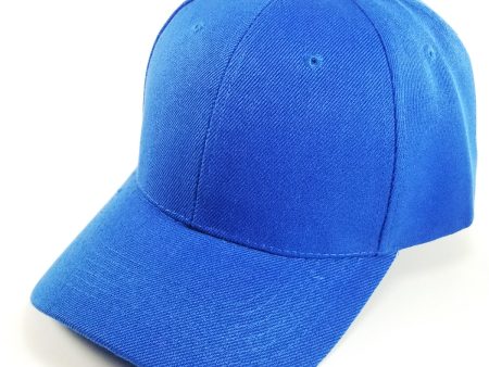 PB128 [ROYAL] HOOK AND LOOP BACKSTRAP WITH ACRYLIC CURVED CAPS For Discount