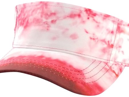 PB257 [RED] TIE DYE SUN VISOR Online Hot Sale