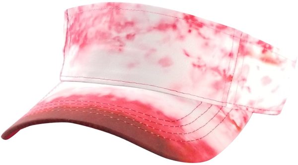 PB257 [RED] TIE DYE SUN VISOR Online Hot Sale