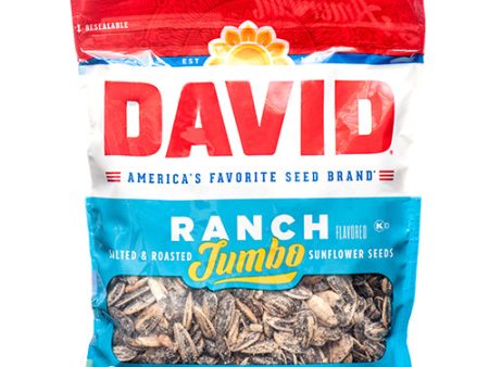 WHOLESALE DAVID SUNFLOWER SEEDS 5.25 OZ RANCH SOLD BY CASE For Cheap